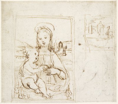 Recto : Étude pour la Vierge et l